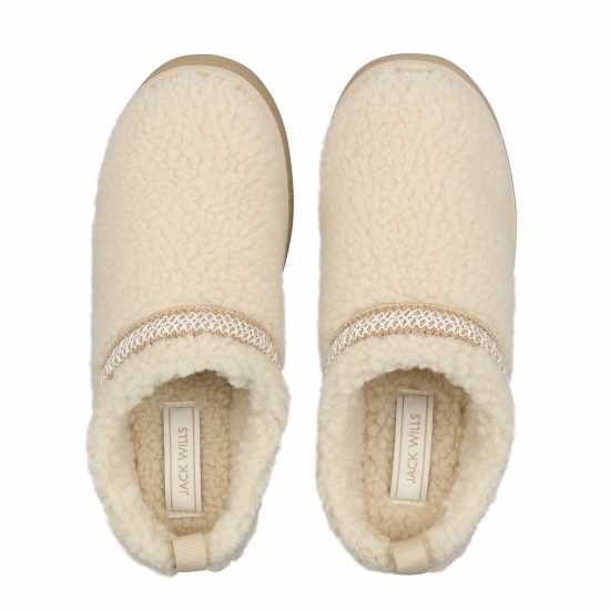 Jack Wills Platform Slip-On Snug Крем Борг Чехли