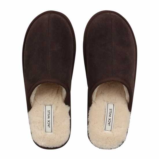 Jack Wills Mule Slippers Кафяво Чехли