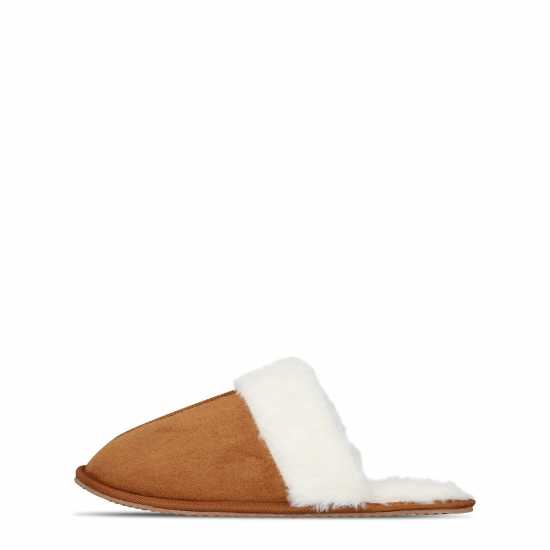 Linea Faux Suede Mule Slipper  Чехли