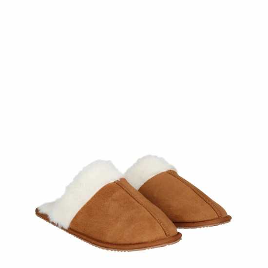 Linea Faux Suede Mule Slipper  Чехли