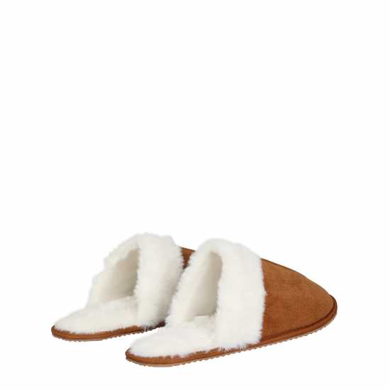 Linea Faux Suede Mule Slipper  Чехли