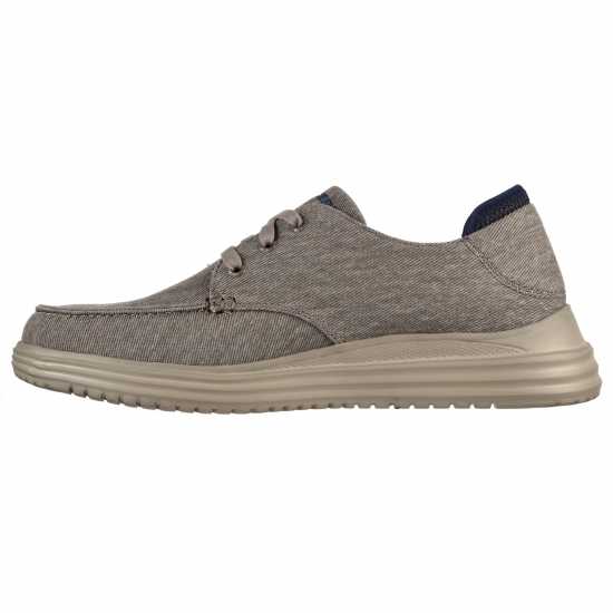 Skechers Low Profile Moc Toe Lace Up Canvas Trainers Mens  Мъжки маратонки