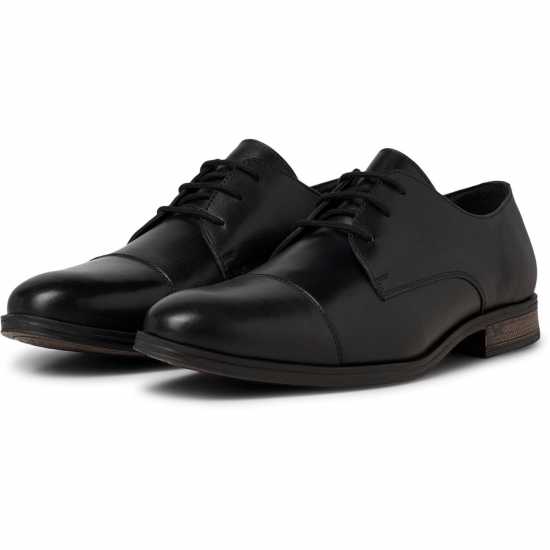 Jack And Jones Raymond Leather Shoe Mens Антрацит Мъжки обувки