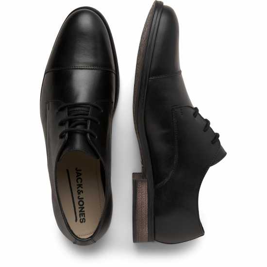 Jack And Jones Raymond Leather Shoe Mens Антрацит Мъжки обувки