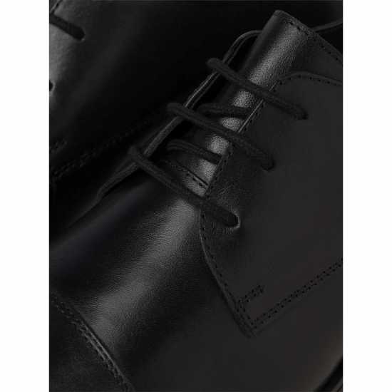 Jack And Jones Raymond Leather Shoe Mens Антрацит Мъжки обувки