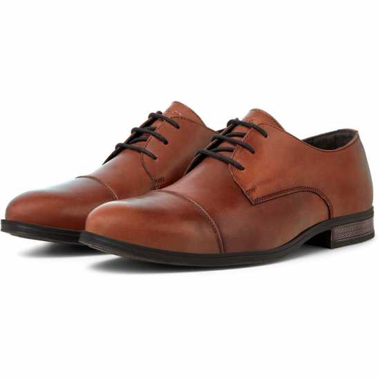 Jack And Jones Raymond Leather Shoe Mens Коняк Мъжки обувки