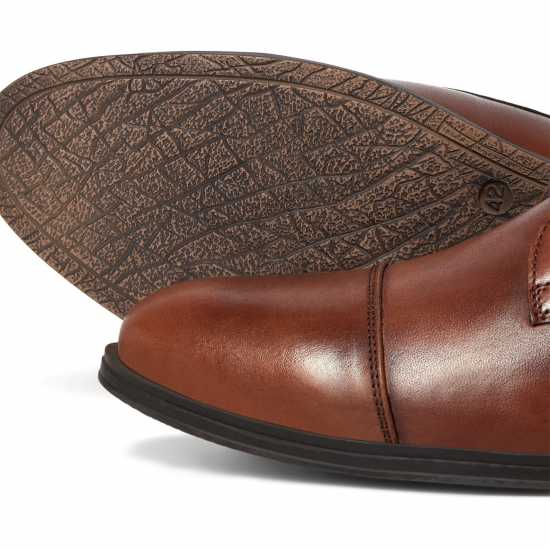 Jack And Jones Raymond Leather Shoe Mens Коняк Мъжки обувки