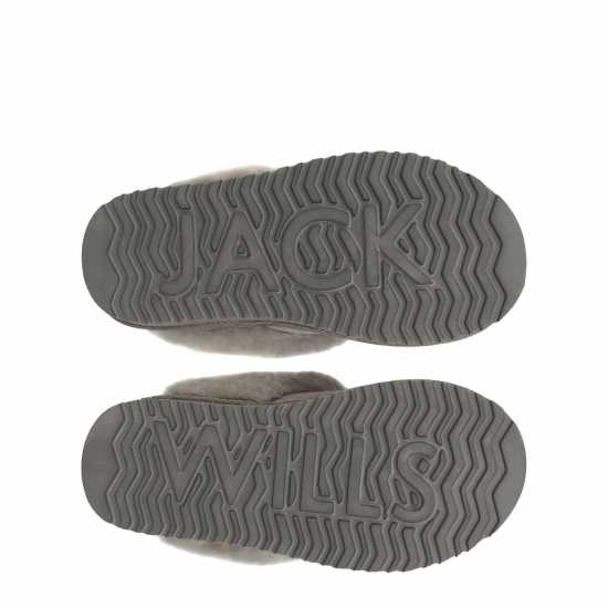 Jack Wills Mule Slipper Сиво Чехли