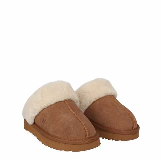 Jack Wills Mule Slipper Кафяво Чехли