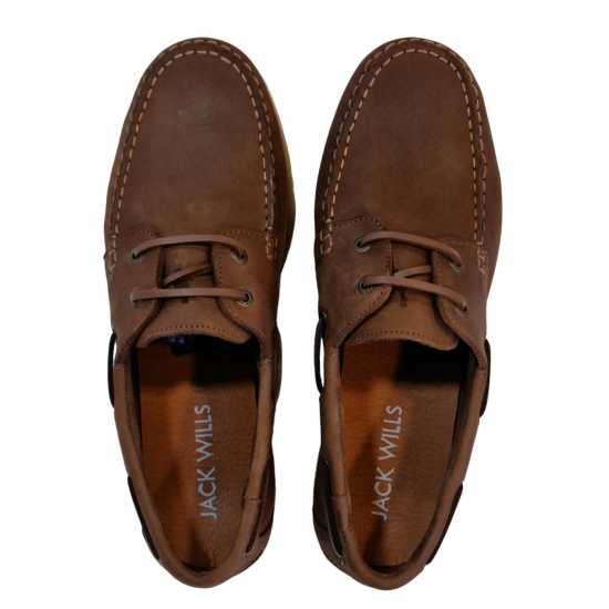 Jack Wills Leather Boat Shoes Лудо Коне Мъжки обувки