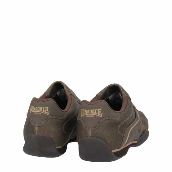 Lonsdale Мъжки Маратонки Camden Slip Mens Trainers Тъмно кафяво Мъжки маратонки