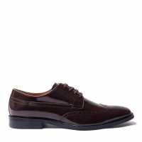 Giorgio Men Brogue Leather Oxford Shoes Кафяво 