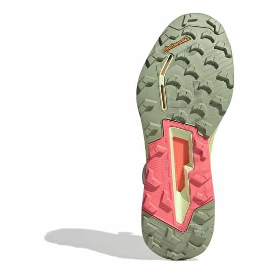 Adidas Маратонки За Бягане По Пътеки Terrex Agravic Pro Trail Running Shoes Womens Пулим/Турбо Дамски туристически обувки