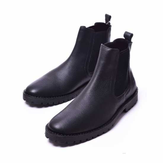 Lambretta Leather Chelsea Boot Черно Мъжки боти и ботуши