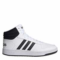 Adidas Hoops 3.0 Mid Classic Vintage Shoes Mens White/Nvy/Red Мъжки баскетболни маратонки