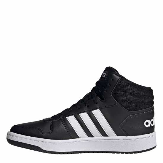 Adidas Hoops 3.0 Mid Classic Vintage Shoes Mens Черно/Сивошест Мъжки баскетболни маратонки