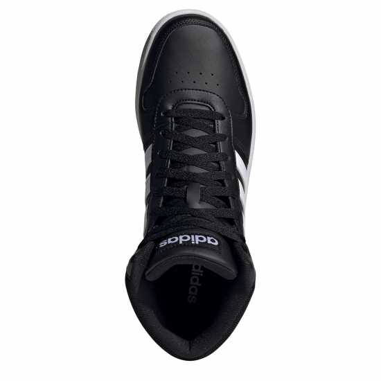 Adidas Hoops 3.0 Mid Classic Vintage Shoes Mens Черно/Сивошест Мъжки баскетболни маратонки