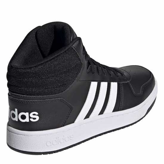 Adidas Hoops 3.0 Mid Classic Vintage Shoes Mens Черно/Сивошест Мъжки баскетболни маратонки