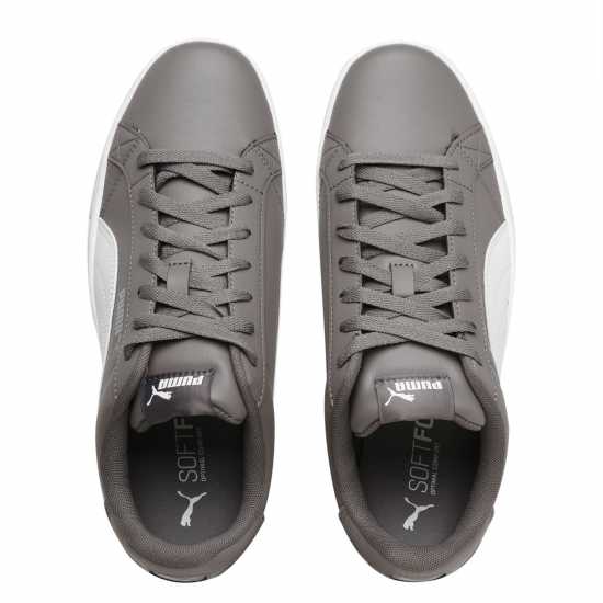 Puma Ниски Мъжки Маратонки Smash Vulcan 3 Low Trainers Mens Сиво/Бяло Мъжки маратонки