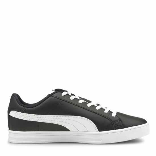 Puma Ниски Мъжки Маратонки Smash Vulcan 3 Low Trainers Mens Черно/Бяло Мъжки маратонки