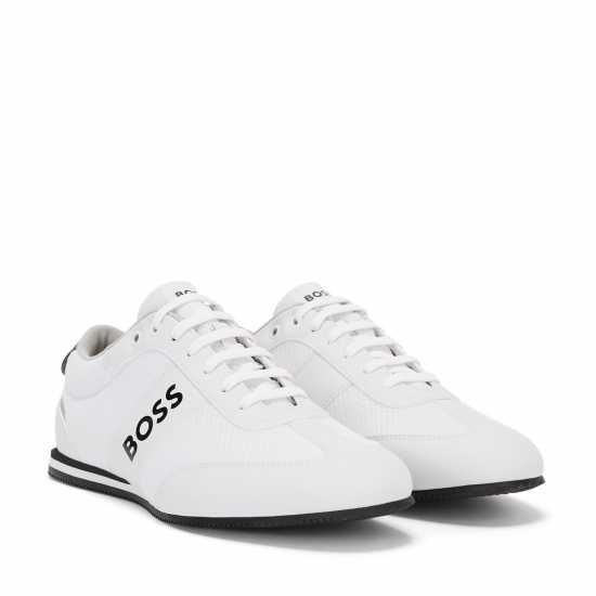 Hugo Boss Ниски Маратонки Boss Rusham Low Trainers Бяло 100 Fathers Day