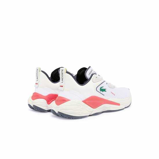 Lacoste Ace Shot Trainers Оф Уайт / Ред 