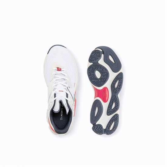 Lacoste Ace Shot Trainers Оф Уайт / Ред 