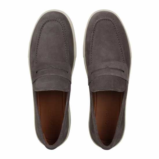 Jack Wills Casual Suede Loafer Сланина Мъжки обувки