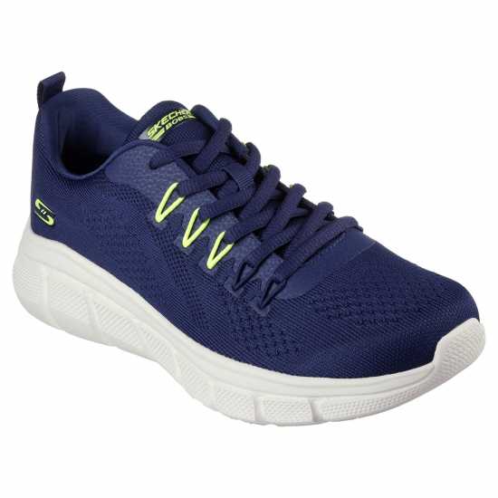 Skechers Bobs B Flex - Electric Cool Low-Top Trainers Mens Морска синьо Мъжки маратонки