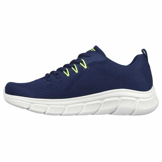 Skechers Bobs B Flex - Electric Cool Low-Top Trainers Mens Морска синьо Мъжки маратонки