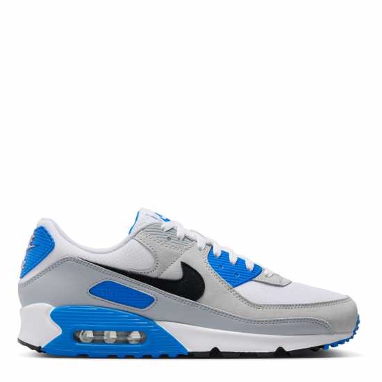 Nike Air Max 90 Trainers Mens Wht/Blu/Gry Мъжки маратонки