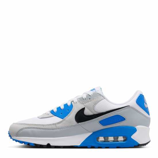 Nike Air Max 90 Trainers Mens Wht/Blu/Gry Мъжки маратонки