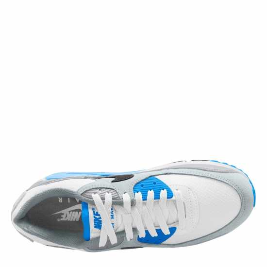 Nike Air Max 90 Trainers Mens Wht/Blu/Gry Мъжки маратонки