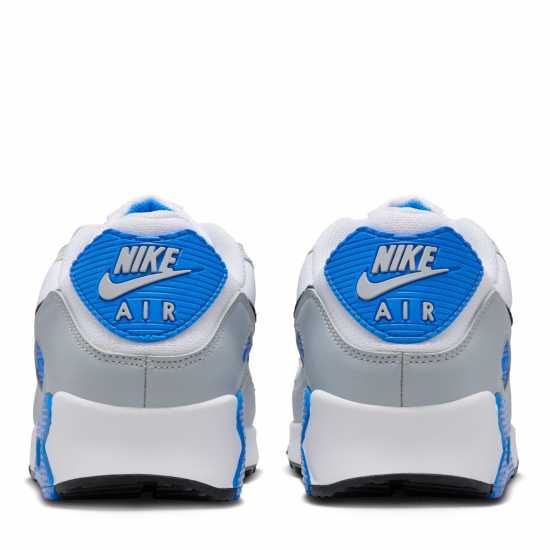 Nike Air Max 90 Trainers Mens Wht/Blu/Gry Мъжки маратонки