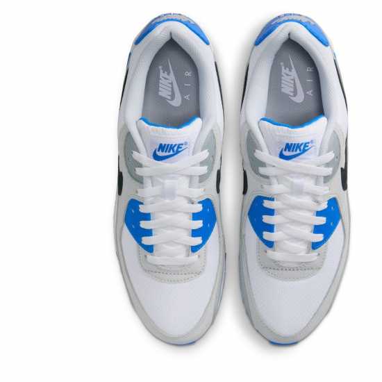 Nike Air Max 90 Trainers Mens Wht/Blu/Gry Мъжки маратонки