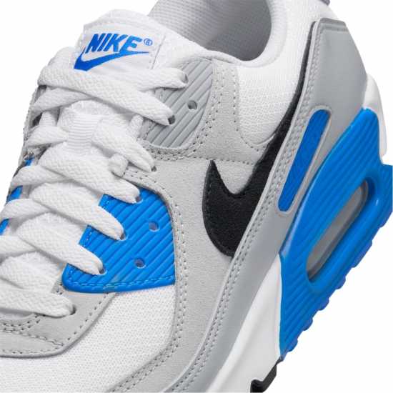 Nike Air Max 90 Trainers Mens Wht/Blu/Gry Мъжки маратонки