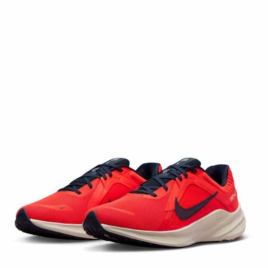 Nike Quest 5 Trainers Mens Red/White Мъжки маратонки