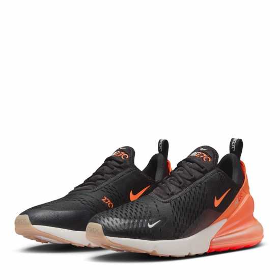 Nike Air Max 270 Trainers Mens Черно/Оранжево 