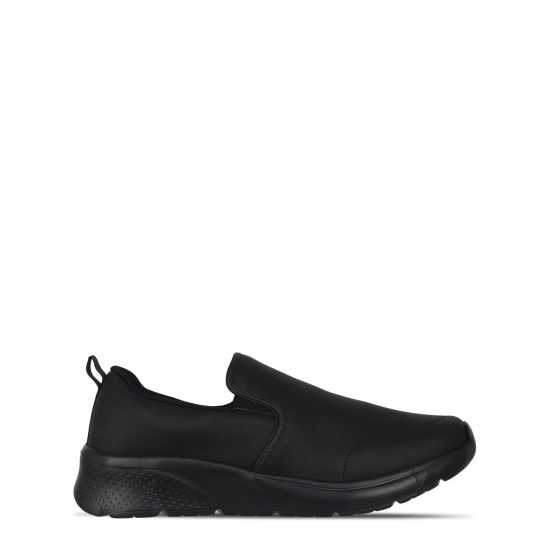 Slazenger Мъжки Обувки Без Връзки Zeal Mens Slip On Shoes Черен Кож 