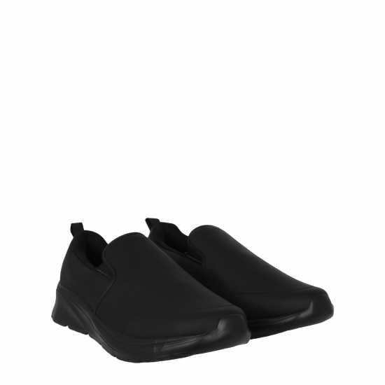 Slazenger Мъжки Обувки Без Връзки Zeal Mens Slip On Shoes Черен Кож 