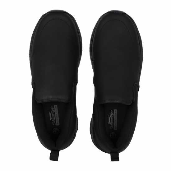 Slazenger Мъжки Обувки Без Връзки Zeal Mens Slip On Shoes Черен Кож 