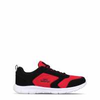 Slazenger Мъжки Мрежести Маратонки Force Mesh Mens Trainers Червен/Черен Мъжки маратонки