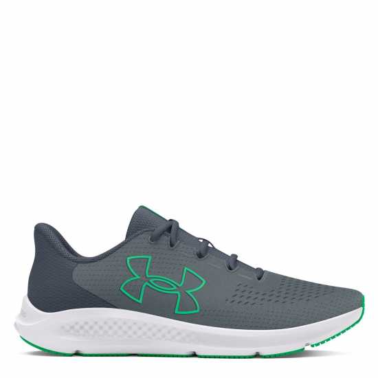 Under Armour Мъжки Обувки За Бягане Charged Pursuit 3 Big Logo Running Shoes Mens Гравий / Д Сив Мъжки маратонки