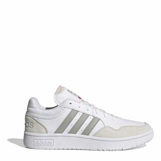 Adidas Мъжки Маратонки Hoops 3.0 Mens Trainers Бяло/Сиво 