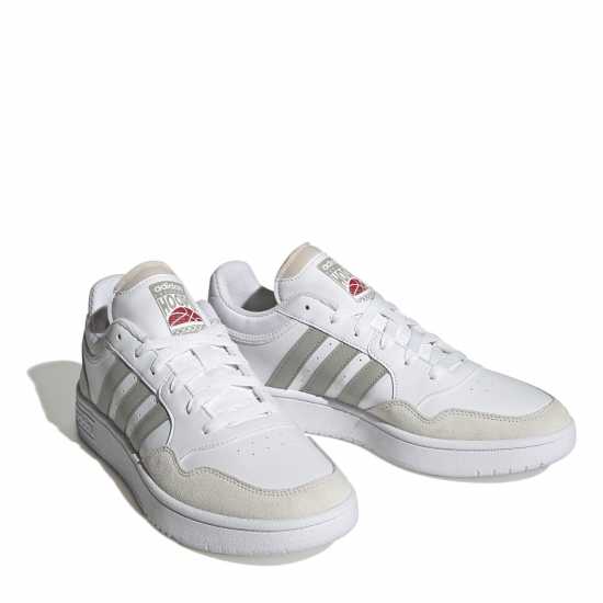 Adidas Мъжки Маратонки Hoops 3.0 Mens Trainers Бяло/Сиво 