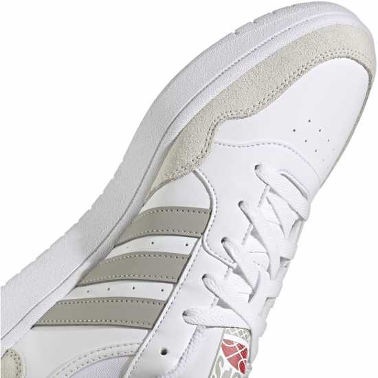 Adidas Мъжки Маратонки Hoops 3.0 Mens Trainers Бяло/Сиво 