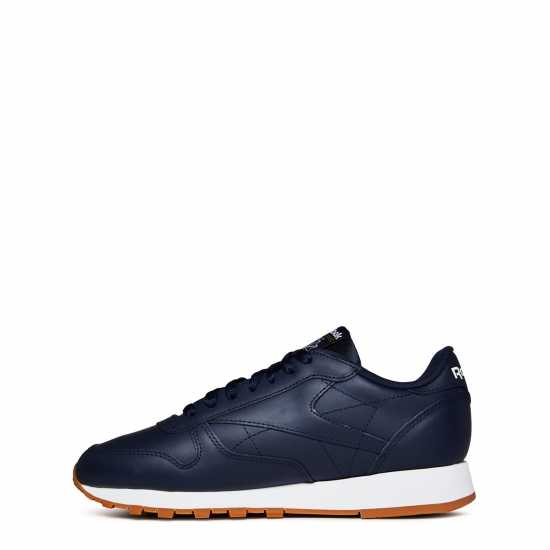 Reebok Мъжки Кожени Маратонки Classic Leather Mens Trainers Navy/White Мъжки маратонки