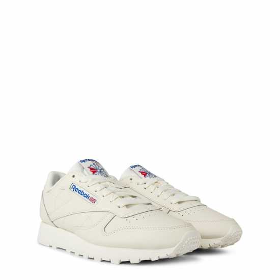 Reebok Мъжки Кожени Маратонки Classic Leather Mens Trainers Chalk Мъжки маратонки