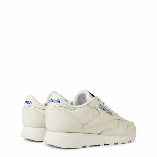 Reebok Мъжки Кожени Маратонки Classic Leather Mens Trainers Chalk Мъжки маратонки