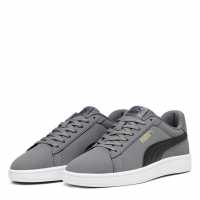 Puma Smash 3.0 Buck Low-Top Trainers Mens Сиво/Черно/Бяло Puma Footwear